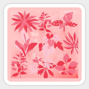 Plants and flowers abstract Sticker